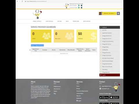 02 - Hairvii Service Provider Dashboard