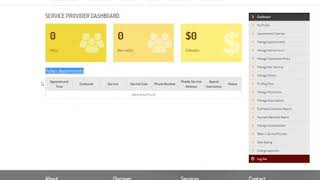 02 - Hairvii Service Provider Dashboard