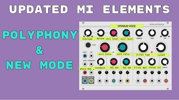MUTABLE INSTRUMENTS ELEMENTS UPDATE demo and AMBIENT patch from scratch