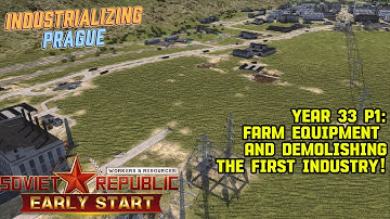 Industrializing Prague! - Year 33 - P1 - Farm Equipment and demolishing the first industry!