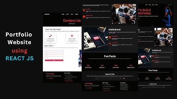 Complete Portfolio Website Design Using React JS part 6 | #portfolio #reactjs