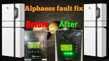 alpha smile T5 | Alpha ess st10 safety change| alphaess fulat code