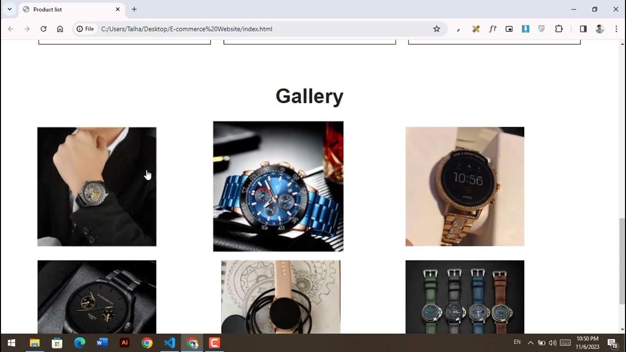 How To Make Image Gallery Using HTML, CSS & JavaScript | Create Image ...