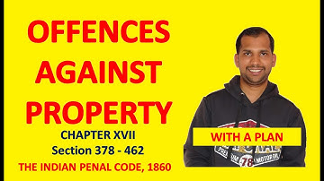 Offences against Property | Introduction to Chapter XVII | Section 378 - 462 | The Indian Penal Code