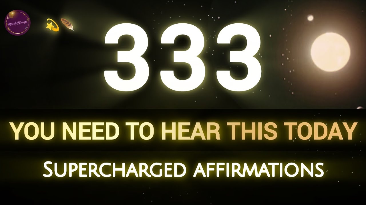 You Need to Hear This Today (Supercharged Affirmation) YouTube