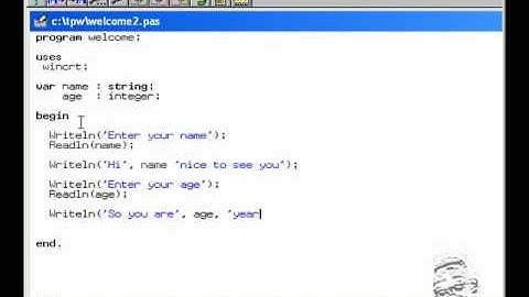 Pascal Tutorial: Readln