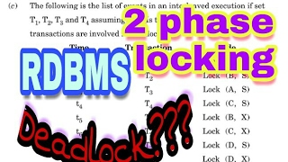 Find deadlock and transaction involved in deadlock || RDBMS tutorial