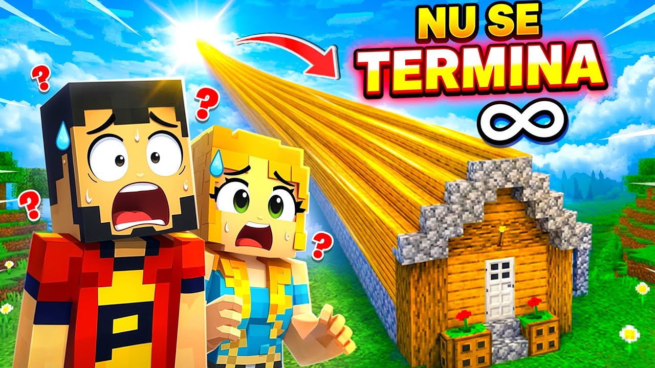 Minecraft Fara Bani CEA MAI LUNGĂ CASĂ din MINECRAFT… NU SE TERMINĂ 😱 - YouTube