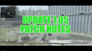 MWR Update 1.05 Patch Notes - Modern Warfare Remastered