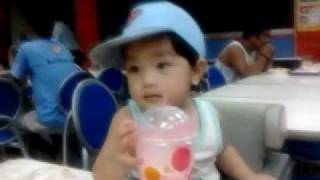 Gab enjoying Jollibee float.mp4