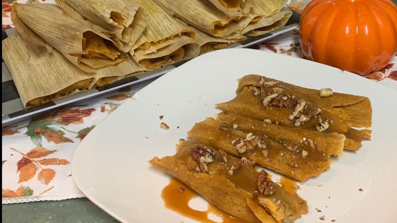 Tamales dulces de calabaza y nuez súper deliciosos YouTube