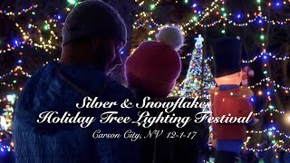 Holiday tree lighting - Silver and Snowflakes Festival of Lights - Carson City NV