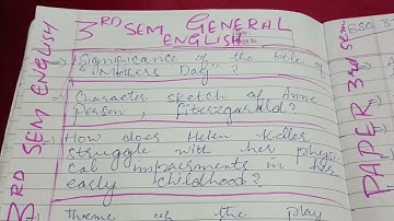 Bsc 3rd semester English guess paper|3rd semester English guess paper KU|english guess paper 3rd sem