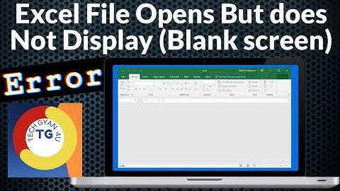Microsoft Excel opening a blank screen (no display) 2016, 2019 | how to | Easy way | Fix | 2021