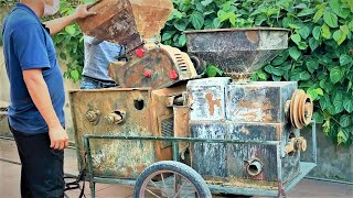 Restoration The Whole Abandoned Rusty Old Peeler //Restore The Traditional Rice Milling Machine