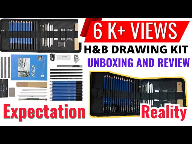 HIFORNY 60 Pcs Drawing Kit Sketching Pencil Set,Sketch Pencils Art