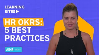 HR OKRs: 5 Best Practices | HR Objectives & Key Results