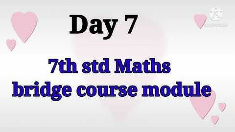7th std Maths.OMR sheet filling...bridge course module.. day 7..@RJ Wisdom