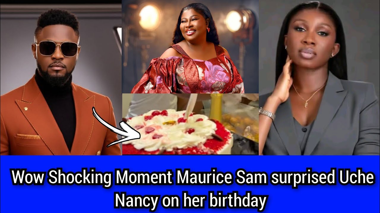 Ух ты! Шокирующий момент: Морис Сэм удивил Уче Нэнси на её день рождения.