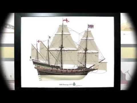 English ship Revenge (1577) HMS Revenge 1577 Profile Print maritime art English galleon YouTube