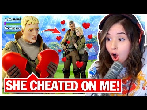 8 YR OLD gets CHEATED on by Fortnite Girlfriend! Pokimane Random Duos!