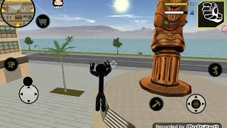 Black iron stick man  stick man rope hero mod screenshot 1