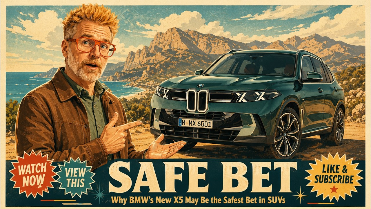 The new BMW X5 is not just getting redesigned. It is getting ready for almost every future BMW can imagine.

Nik Miles is in Germany with the fifth-generation BMW X5, and this SUV now comes with automatic doors, a massive new digital cabin, available gas, diesel, plug-in hybrid, electric, and even hydrogen power coming in 2028.

BMW has packed this new X5 with serious luxury and technology, including winglet door handles, Panoramic Vision across the windshield, a 17.9-inch display, an available passenger screen, real slate trim, Merino leather, hands-free driving, AI parking, and charging technology that could even help power your home.

The electric iX5 promises huge power and nearly 500 miles of range, while the plug-in hybrid M60e brings sports-car numbers with real-world efficiency. This is BMW’s family SUV, luxury flagship, tech showcase, and future-proof experiment all in one.

Is the new X5 the smartest SUV BMW has ever built, or has it gone too far?