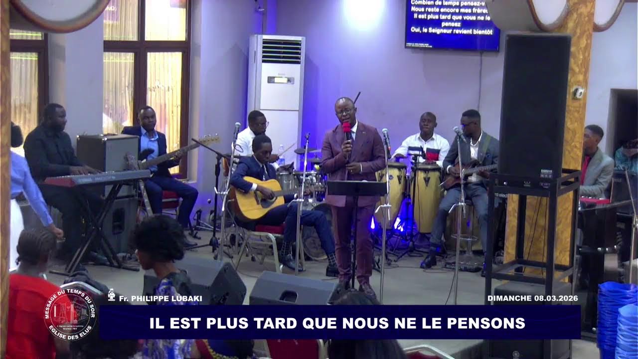 CULTE EN DIRECT EGLISE DES ELUS - REV. KALUMBU KISEKA