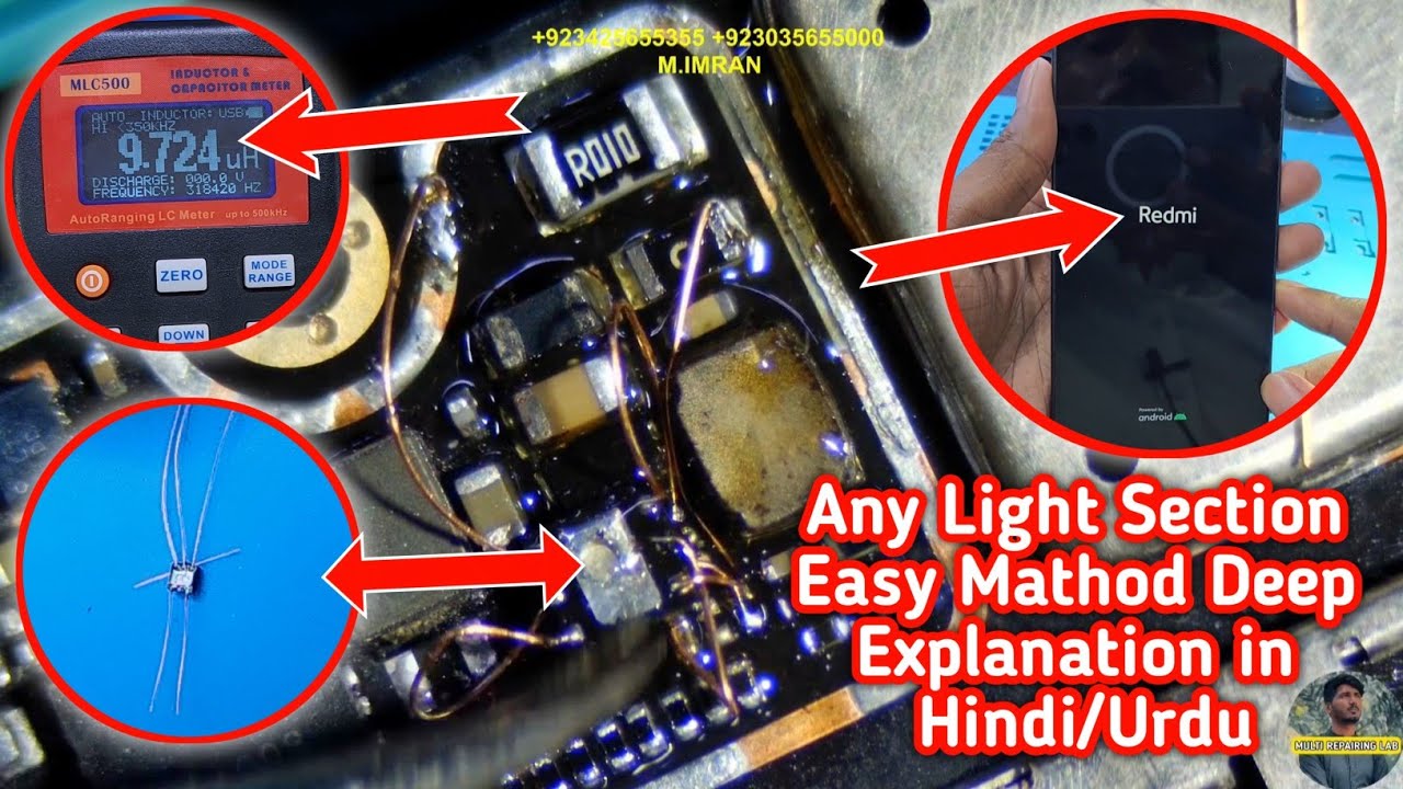 Redmi 9c Light ic Convert 9Pin To 6Pin Full Deep Explanation in Hindi/Urdu