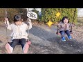 りんちゃんがブランコの練習をするよ☆ひとりでこげるようになるかな?
