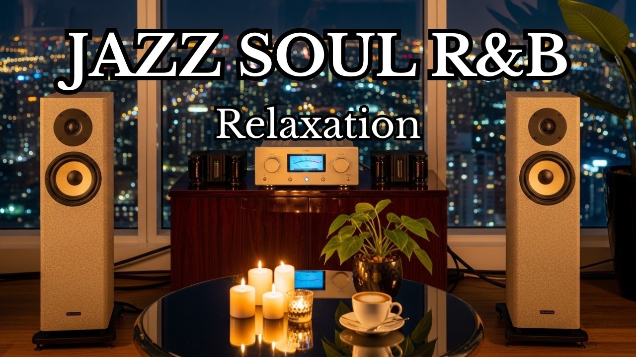 Smooth Jazz, Soul R&B Instrumental 🌃 | Rooftop Evening Lounge for Relax & Focus