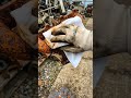 Extremely Rusted Exhaust Manifold Restored To Chrome Using One Spray! 😱🔧 #rustremoval #asmr