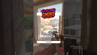 Mirage B Bench Smoke | 10-Second Smokes | CS2 Smoke Guide
