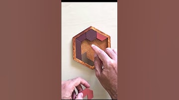 Hexagon Wooden Puzzle Solution 4 #hexagon #puzzle