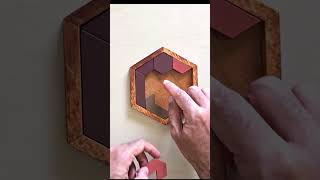 Hexagon Wooden Puzzle Solution 4 #hexagon #puzzle screenshot 1