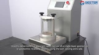 Geotextiles Effective Opening Size Tester GT-C90-1 | wet-sievin