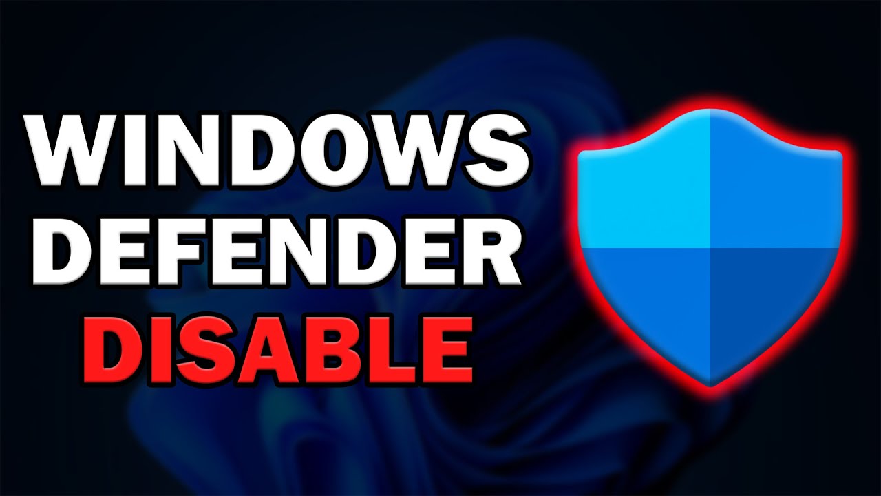 How to Turn off Windows Defender in Windows 11 - YouTube