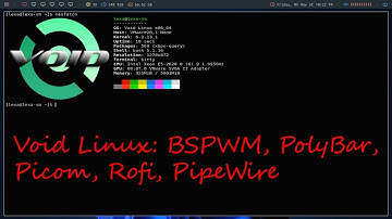 Void Linux + BSPWM + PipeWire (VMware)‮
