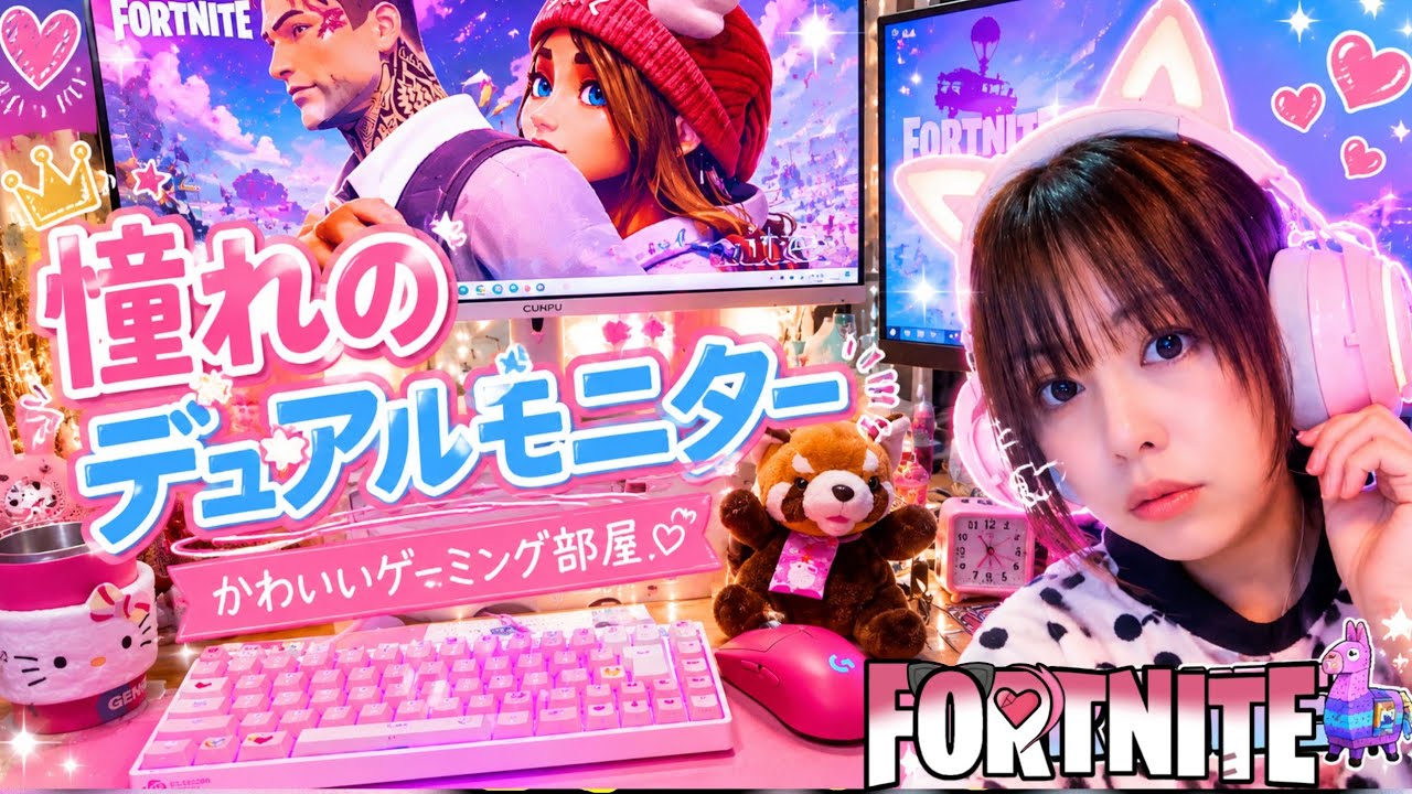 すごいよ✨デュアルモニター🫪🫶　#縦型配信 #生配信 #女性配信者 #ライブ #フォートナイト #ゆっこお姉さん #トピック #shorts