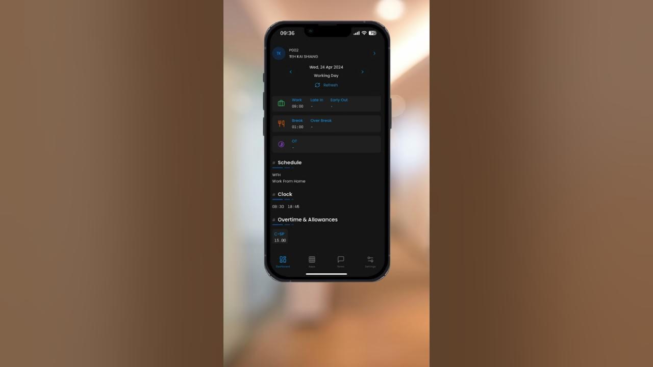 Explanation of employee self service mobile apps dashboard screen youtube