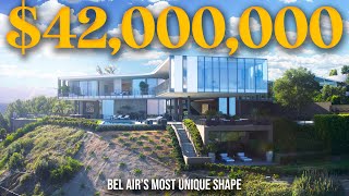 Inside Bel Air's MOST UNIQUE SHAPED Mansion