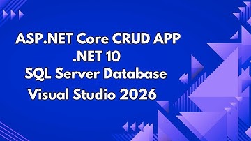 ASP.NET Core MVC CRUD APP with .NET 10 | EF Core | SQL Server Database | Urdu/Hindi