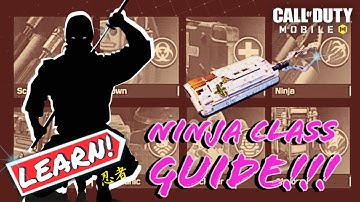 Call of Duty: Mobile #CODM | Battle Royale: NINJA CLASS GUIDE 2022! HOW TO BE A NINJA! 🔥 🔥 🔥