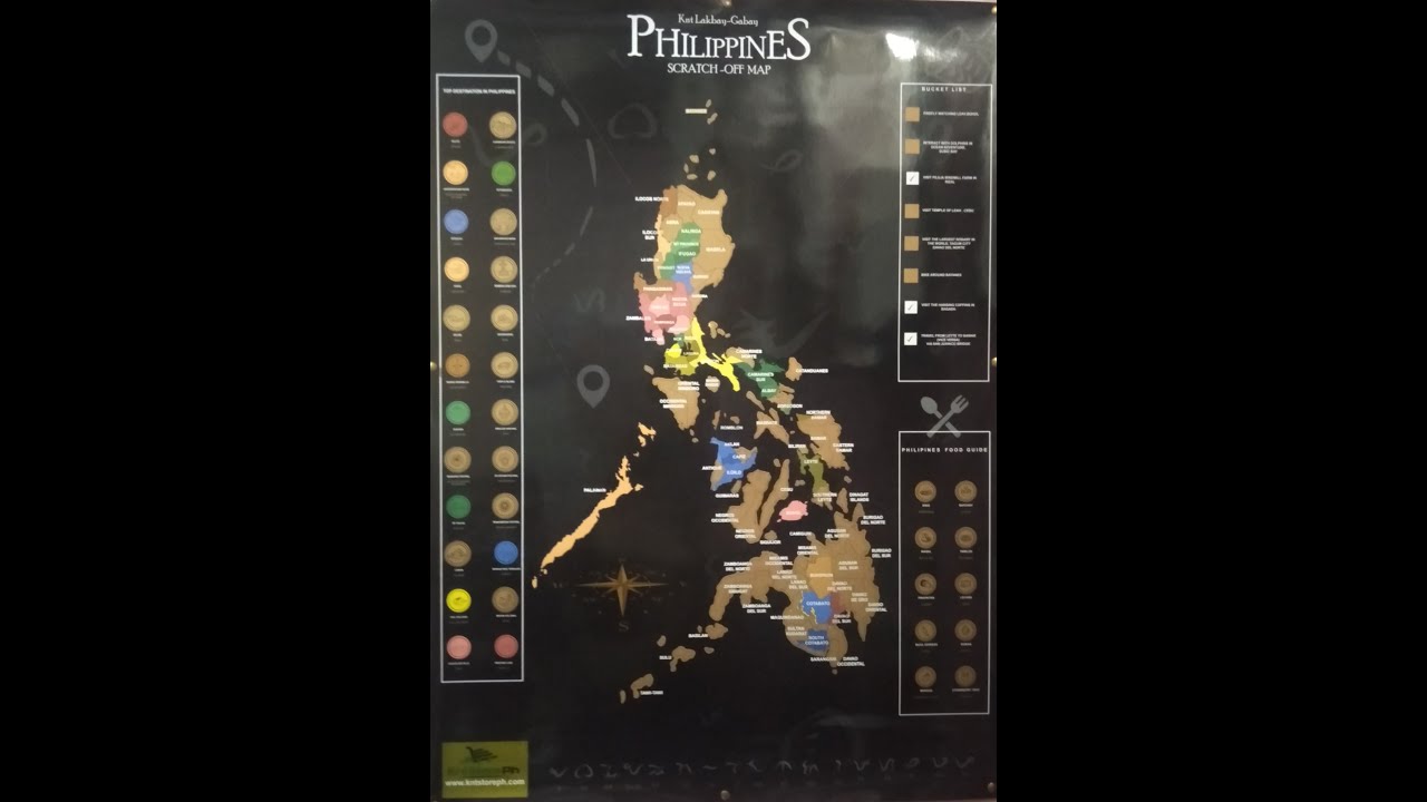 Unboxing Philippine ScratchOff Map REC YouTube