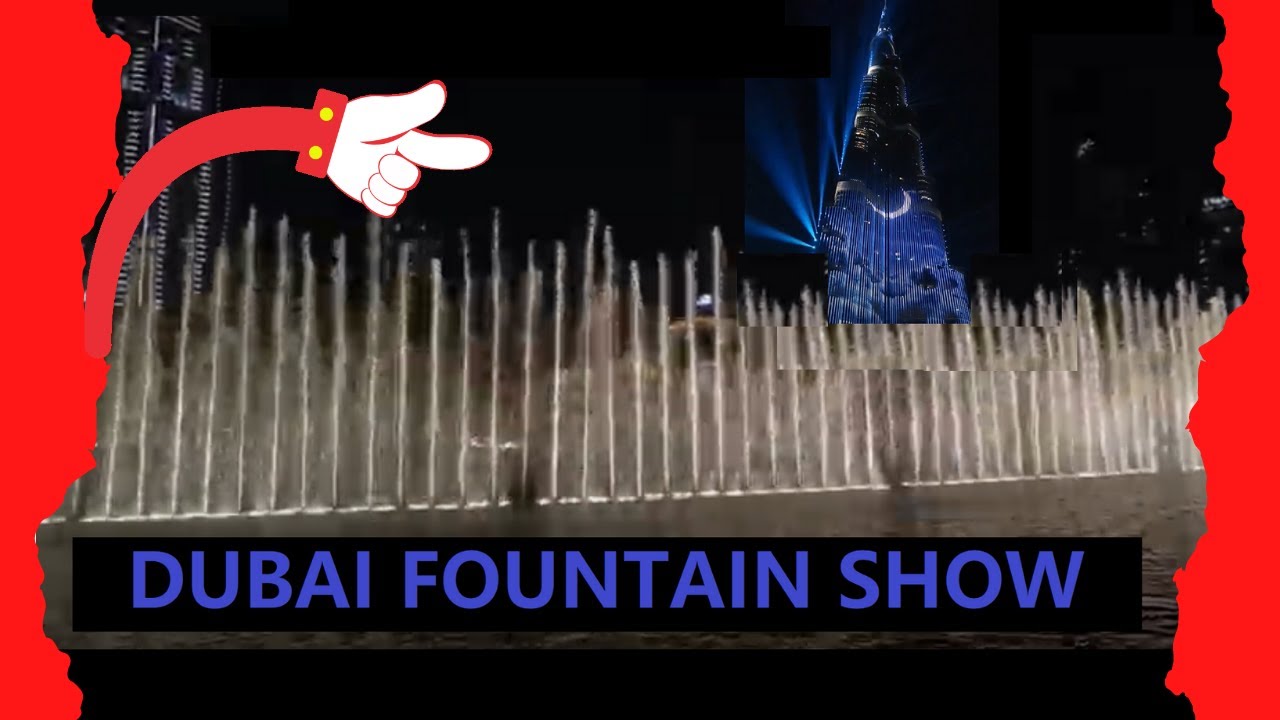 Amazing Dancing Fountain Show  at Boardwalk Dubai|BURJ KHALIFA 2021| World's largest fountain