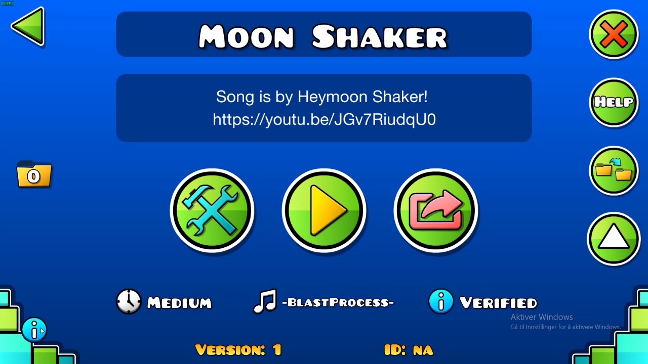 Moon Shaker challenge (Geometry Dash)