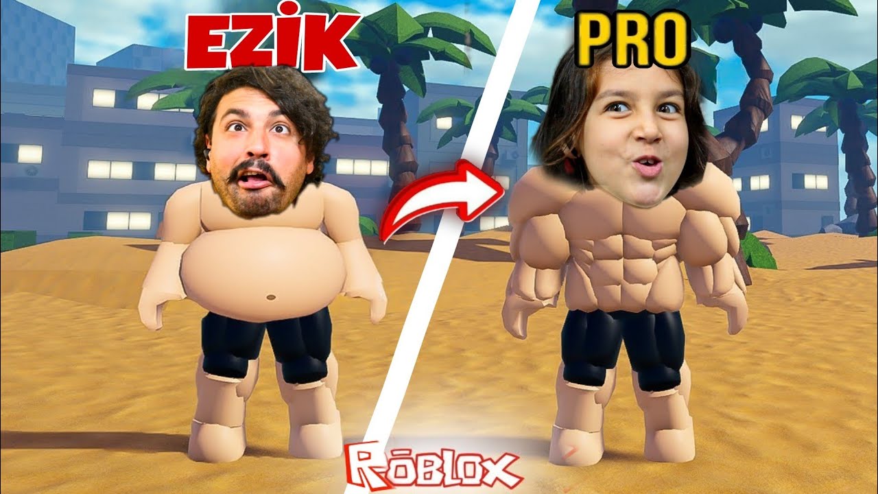 ROBLOXUN EN GÖBEKLİ ADAMINDAN EN KASLI ADAMINA DÖNÜŞTÜK 💪 Roblox Gym League Simulator