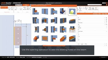 Change design from bolted shear tab to welded in IDEA StatiCa