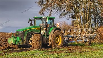 Náročná orba 2025 v nejnáročnějších mokrých podmínkách, John Deere 8410R, Lemken Diamant 16 