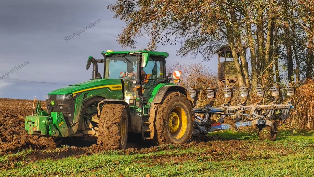 Náročná orba 2025 v nejnáročnějších mokrých podmínkách, John Deere 8410R, Lemken Diamant 16 